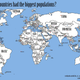 Illustration for article titled The map of the world if every countrys population matched its size